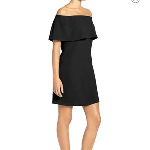 Charles Henry Off the Shoulder Dress - Black XS